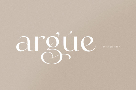 Argue: A Display Font That Elevates Digital Branding