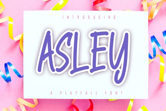 Asley: A Handwritten Display Font That Feels Human
