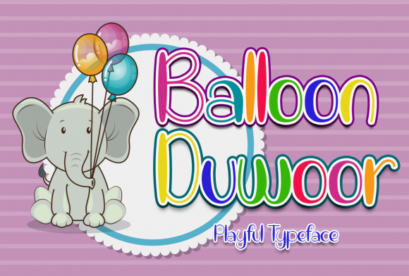 Balloon Duwoor: A Playful Display Font That Cuts Through the Feed