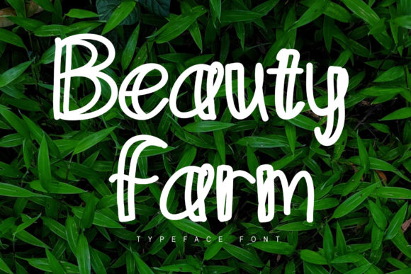 Beauty Farm: A Display Font for Editorial Charm