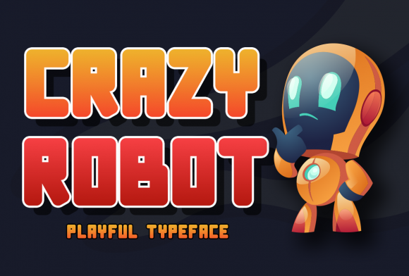 Crazy Robot: A Bold Display Font for Editorial Impact