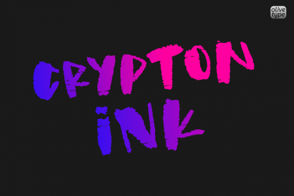 Crypton Ink: A Bold Display Font for Handmade Brands