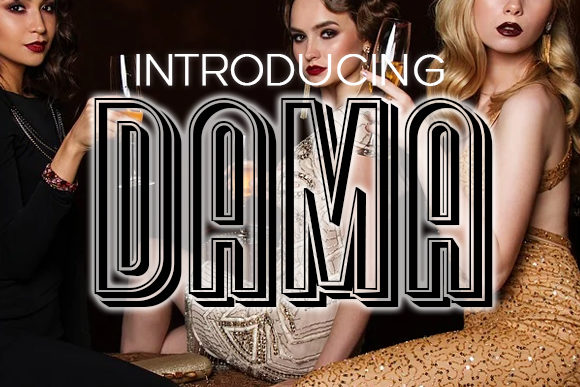 Dama: A Sharp, Assertive Display Font for Bold Brand Identities