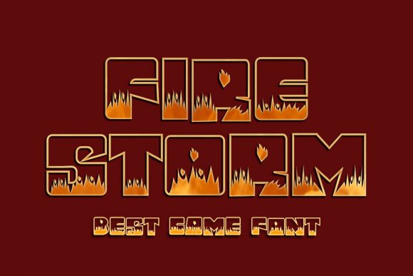 Fire Storm: A Bold Display Font That Commands Attention