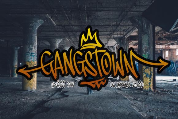 Gangstown: A Graffiti-Style Display Font That Adds Personality to Your Brand