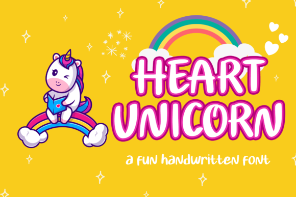 Heart Unicorn: A Playful Display Font for Digital Brands