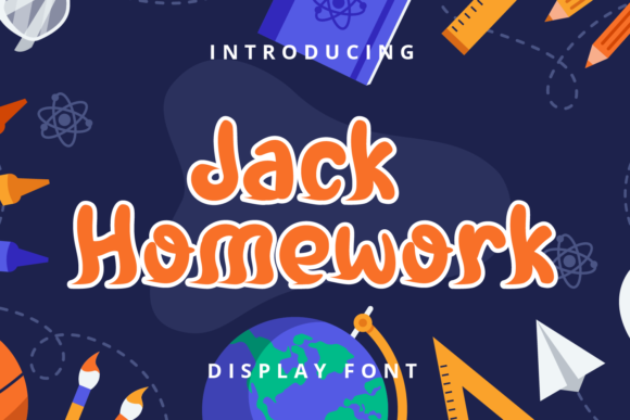 Jack Homework: A Display Font That Feels Like a Hand-Drawn Secret