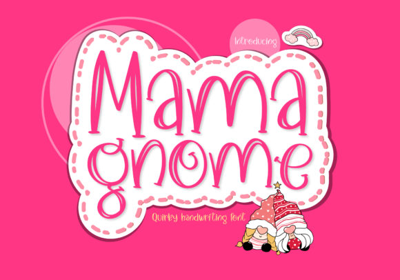 Mama Gnome: A Playful Display Font for Handmade Charm