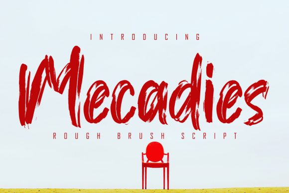 Mecadies: A Textured Display Font That Stops Scrollers