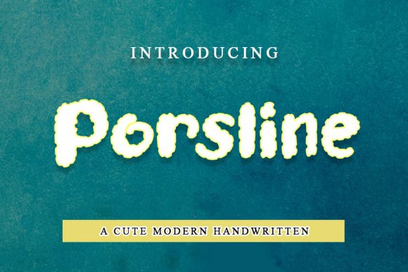 Porsline: A Sweet, Brittle Display Font for Thoughtful Branding