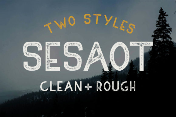 Sesaot: A Bold Display Font for Editorial Impact