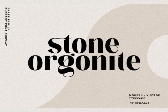 Stone Orgonite: A Display Font That Elevates Digital Branding