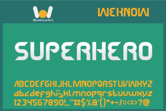 Superhero Font: A Display Typeface That Strengthens Your Brand