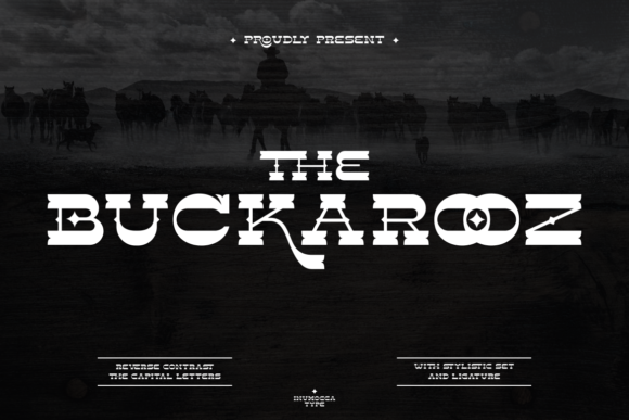 The Buckarooz: A Bold Vintage Display Font for Digital Branding