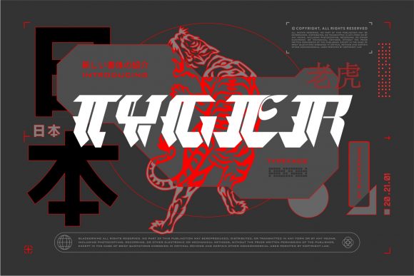 Tyger: A Futuristic Display Font That Anchors Editorial Mood