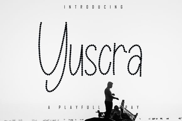 Yuscra: A Playful Dotted Display Font for Digital Brands